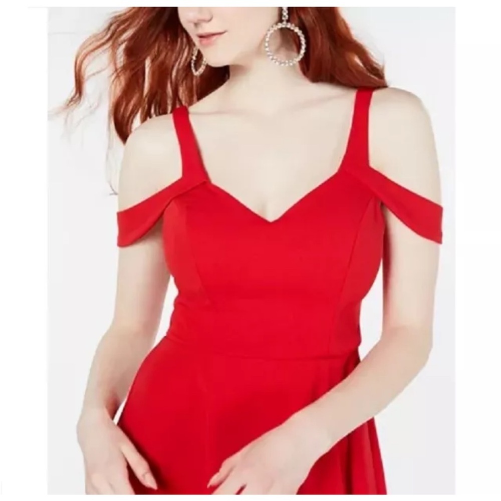 Sequin Hearts Red Skater Style Sweetheart Neckline Dress Junior 3 NWT Macy’s Buy - Picture 3 of 11